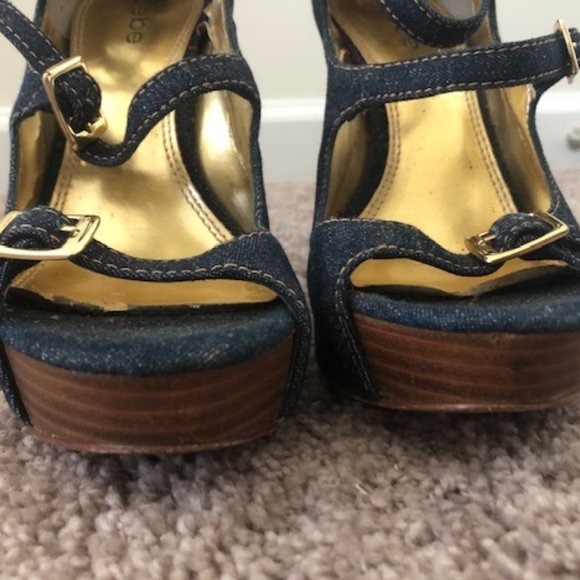 BEBE Denim 6 Inch Pumps - Picture 4 of 4